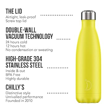 CHILLY‘S 500ml ステンレス保冷ボトル(USMロゴ) CHILLY'S 500ml ステンレス保冷ボトル(USMロゴ)